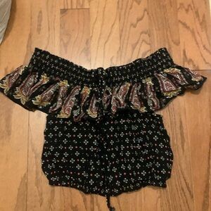 cute crop top off the shoulders
